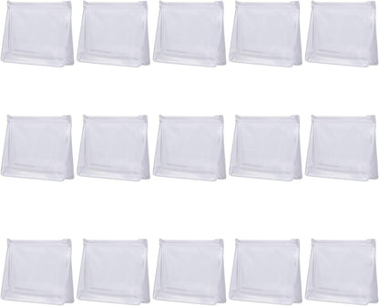 20 PCS Mini Clear Makeup Bag Small Clear Plastic Cosmetic Bags with Zipper Travel Toiletry Makeup Bag