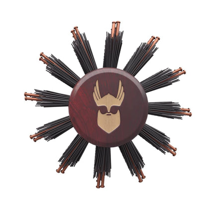 The Beard Struggle Viking Roller Brush - Heat-Resistant Round Hair Brush for Styling Hair or Beard - Reduce Frizz & Tangles - Beard Brush for Men