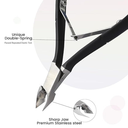 Cuticle trimmer with cuticle pusher,cuticle