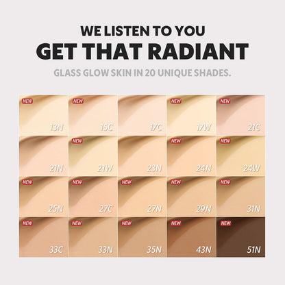 [*Mini Size*] TIRTIR Aura Glow Silver Cushion | Korean Cushion Foundation, (#35N Walnut, 0.15 Fl Oz)