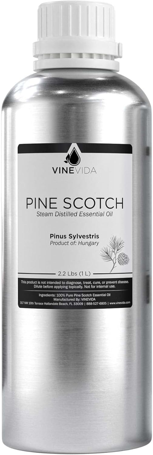 VINEVIDA Pine Scotch Essential Oil - 32 oz - DIY Candle Scents & Bulk for Soap Making