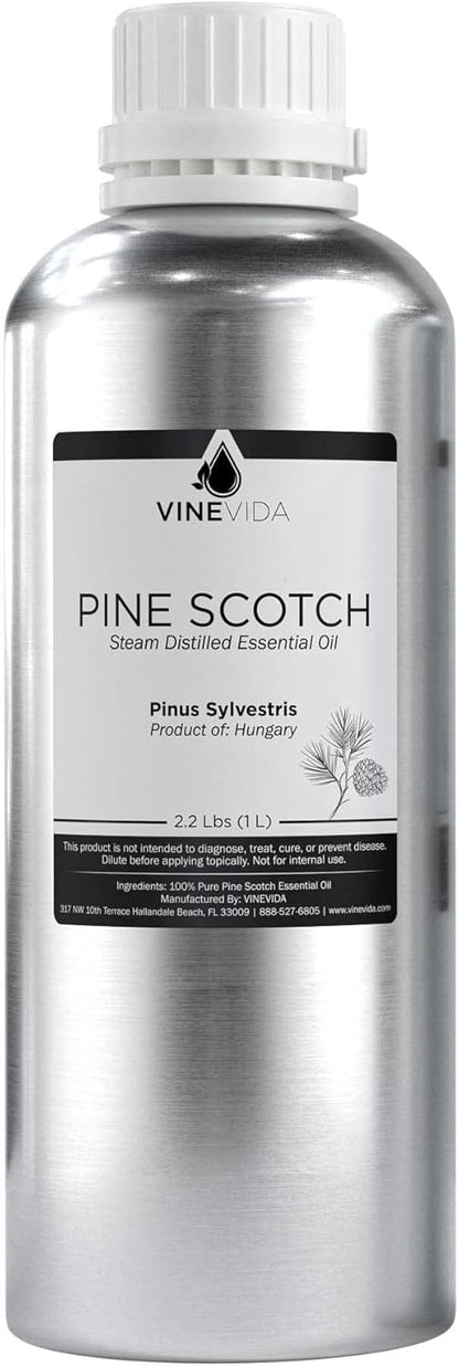 VINEVIDA Pine Scotch Essential Oil - 32 oz - DIY Candle Scents & Bulk for Soap Making