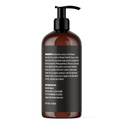 Lavender Massage Oil with Collagen and Stem Cells - Skin Firming Therapy Oil for Cellulite and Quick Absorption on Bum, Thighs, and Belly, 8 fl oz (Pack of 2) by M3 Naturals