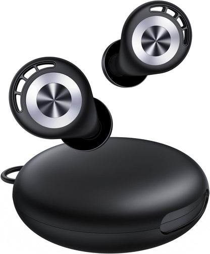 Ear Plugs for Sleeping Noise Cancelling 50dB Concert Earplugs for Noise Reduction Reusable Soft Silicone Ear Plugs for Snoring Shooting Motorcycle Airplanes Musicians with 7 Eartips Case Black