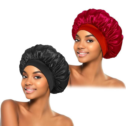 2pcs silk bonnet for sleeping,
