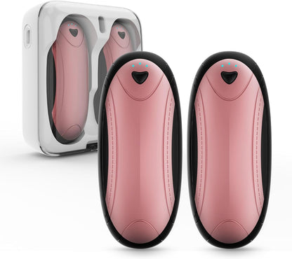 Hand Warmers 2 Pack with 10000mAh Charging Box,Portable Pocket Heater,24Hrs Long Safe Heat,Outdoor, Travel, Golf, Hunting, Camping,Gifts for Men Women