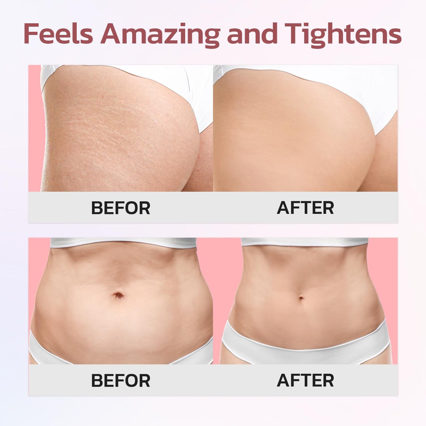 Cellulite Cream, Butt Firming and Lifting Cream - Reduce Cellulite Appearance | Reduce Loose & Stretch Mark Skin Tightening Cream for Body Booty, Legs & Belly Enhances Curves 3.72 fl.oz