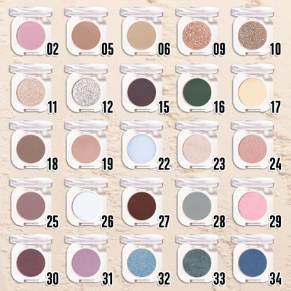 Single Glitter Shimmer Sparkle Eye shadow Palette Makeup, Sheer White Sparkle Eyeshadow for Women, Pigmented Waterproof Sombras Para Ojos, Vegan, Talc, Paraben & Cruelty Free, 23