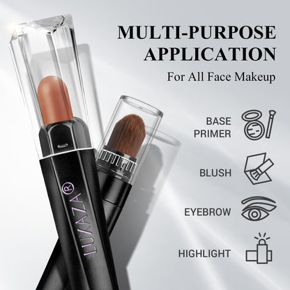 Neutral Eyeshadow Stick Makeup Set, Metallic Shimmer Matte Cream Eye Shadow Eyeliner Brightener Pencil Crayon - Cinnamon Coco