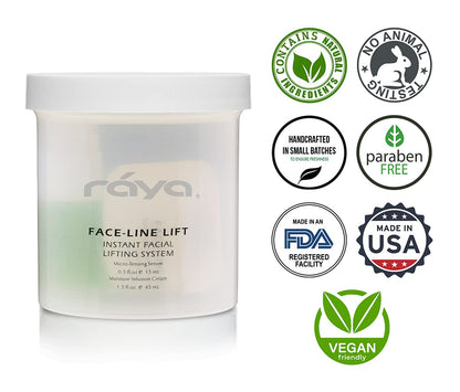 Raya Face-Line Lift (515) | 2 Piece Instant Anti-Aging and Facial Lifting Treatment Kit | Helps Reduce Fine Lines and Wrinkles | Smooths, Fills, and Lifts