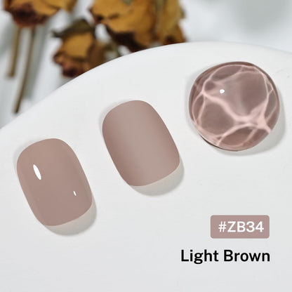 16.5ml Light Brown Nail Polish Large Volume Quick Dry Nail Polish, Long Lasting Shine, Fingernail Toenail Nail Art DIY Home Travel Nail Art Gift