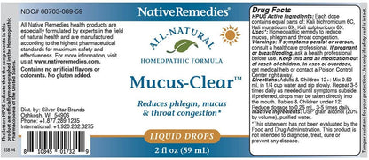 Native Remedies Complete Mucus-Clear ComboPack for 24 Hour Relief of Mucus & Phlegm Congestion