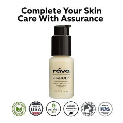 RAYA Vitanol - A (501) Serum for Face | Vitamin-A & Vitamin C Serum | Anti-Aging, Antioxidant Face | Skin Care for Oily Skin | Smoothing, Refining & Skin lightening