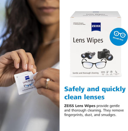 ZEISS Pre-Moistened Alcohol Wipes, Glasses Cleaner, 400 Count