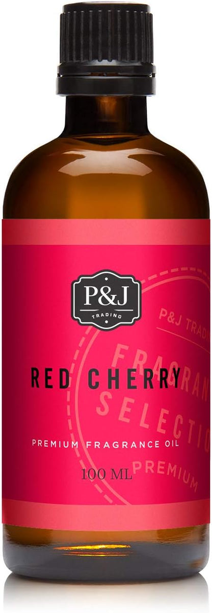 P&J Trading Fragrance | Red Cherry Oil 100ml - Candle Scents for Candle Making, Freshie Scent, Soap Making Supplies, Diffuser Oil Scents