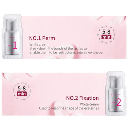2025 Upgraded Fast Perm Lash Lift Kit Eyelash Perm Kit Eyelash Coating Lotion (Quantity: 10 Packs)