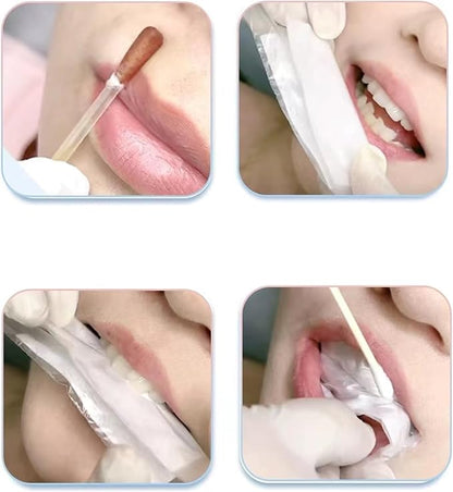Permanent lip tattoo makeup cotton