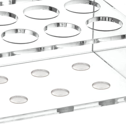 HBlife 2 Pcs Acrylic Magnetic Dry Erase Marker Holder for Whiteboard, Wall Mount 10 Slots Magnet Pen Pencil Holder for Fridge Refrigerator, Locker Organizer Accessories for Classroom Office, Clear