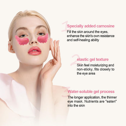 12 Pcs Under Eye Patches for Puffy Eyes, Cranberry Cristal Eye Mask, Hydrate Moisturize Around Eye Skin Cooling Mask, Reduce Crow's Feet, Fines & Wrinkles, Sooth & Firming Skin (Cranberry)