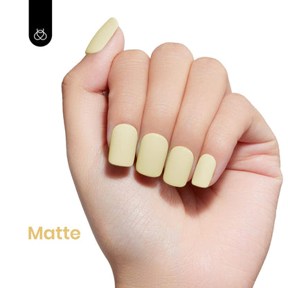 Beetles Gel Nail Polish, 1Pcs 15ml Pastel Yellow Gel Nail Polish Lemon Cheese Soak Off Uv LED Nail Art DIY Manicure At Home Gift for Girls Women