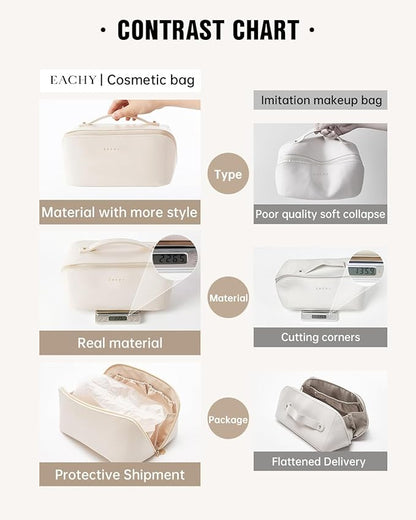 Eachy travel makeup bag,large capacity