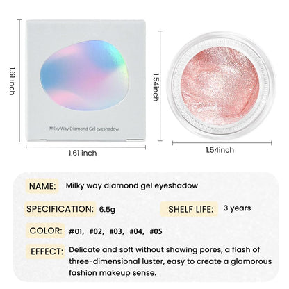 Monochrome Glitter Eyeshadow Palette,Single Champagne Pink Shimmer Eyeshadow,Long-Lasting Sheer Eye Makeup With A Sparkle Finish,Smooth Formula,Vegan & Cruelty-Free