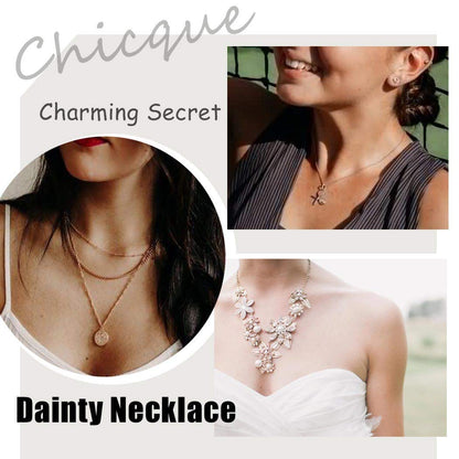 Bohemian Layered Necklace Moon Star Necklace Chain Long Pendant Necklaces Jewelry for Women and Girls (Gold)