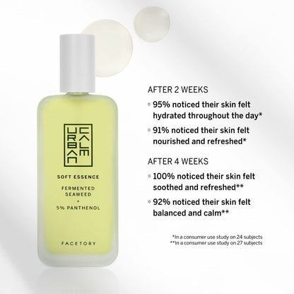 Urban Calm Collection - Fermented Skincare Bundle - for All Skin Types - Anti-Aging Skincare Set for Hydrating, Firming, Exfoliating, Soothing - With Cleanser, Essence, Serum, and Cream