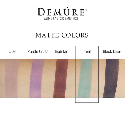 Demure Mineral Make Up Eye Shadow (Teal), Matte Eyeshadow, Loose Powder, Eye Makeup, Professional Makeup