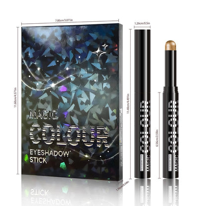 6Pcs Cream Eye Shadow Sticks Makeup for Women, Nuetral Nude Red Metallic Dark Kakhi Green Beige Brown Rosy Brown Shimmer Matte Eye Shadow Brightener Stick for Eyes, Waterproof Eyeshadow Pencil Set02