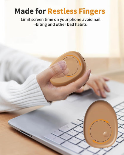 Hand Warmers Rechargeable 2 Pack, AI Temperature Control Electric Handwarmers, Stone Shape Portable Pocket Heater, Great Gift for Christmas Hunting, Golf, Camping Black