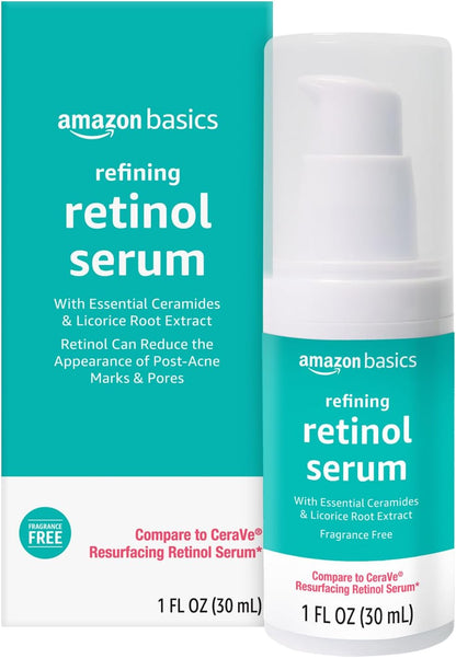Amazon Basics Retinol Serum for Face, 1 Fluid Ounce, 1-Pack