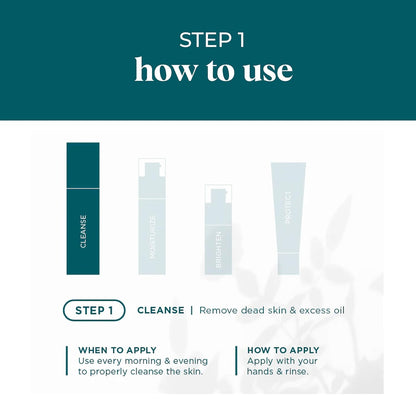 VI Derm Hydrating Gentle Purifying Cleanser – Face Wash with Aloe Vera, Antioxidants, and Willow Bark, Travel Size Mini Facial Cleanser for Makeup Removal and Sensitive Skin – 0.75 Fl Oz / 22 mL