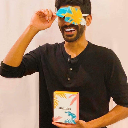 Self-Heating Steam Eye Mask Compress for Dry & Tired Eyes, Longest Lasting (40+ mins), Disposable, No Microwave, Sleep Better, Headache Relief, Puffiness and Dark Circles, Combine with Gold Hydrogels