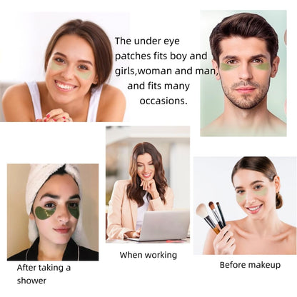 Eye Mask 60 Pcs, Under Eye Patches for Dark Circles and Puffiness, Lighten Fine Lines and Eye Bags,Water Replenishing Eye Treatment Mask (Aloe Vera Eye Mask)