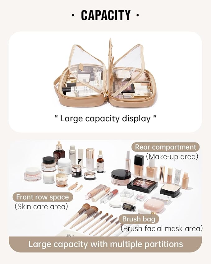 Eachy travel makeup bag,large capacity