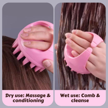 Scalp Massager, Shampoo Brush, Hair Scrubber for Exfoliation, Soft Silicone Brush for Hair Growth and Dandruff Removal
