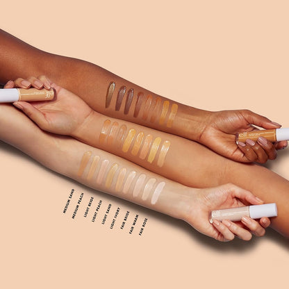 e.l.f. Hydrating Camo Concealer, Covers Blemishes & Under-Eye Circles, Full-Coverage & Delivers A Satin Finish, Vegan & Cruelty-Free, Light Peach