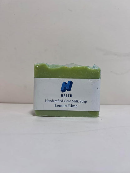 Spa Kit Birthday Box with Loofah Body Brush Lemon Lime Goat Milk Soap, Green