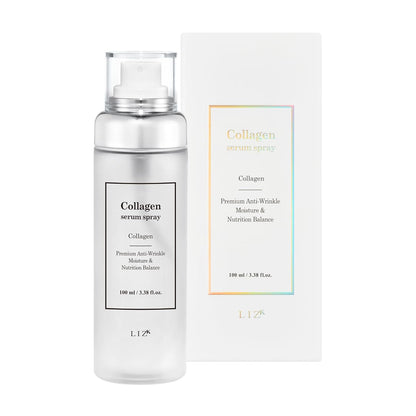 LIZK Collagen Serum Spray for Face 100ml (3.38 fl.oz) Glass Skin,easy to use, sparying at first step in skincare,body care, moisture mist, korea cosmetics