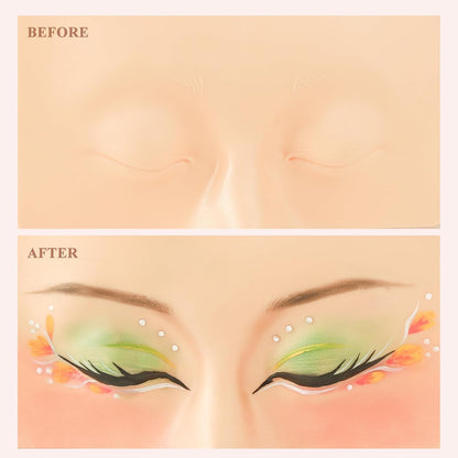 Makeup Practice Face, Makeup Practice Face Set 3D Realistic Makeup Practice Face Board for Makeup Artist Makeup Beginner Self-taught or Professional Enthusiasts (yellow+white+black)