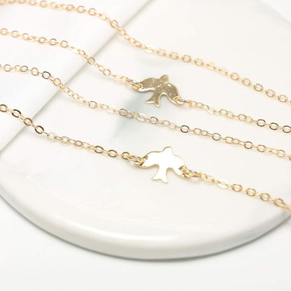 Fashion Layered Necklace Peace Dove Necklace Jewelry for Women and Girls
