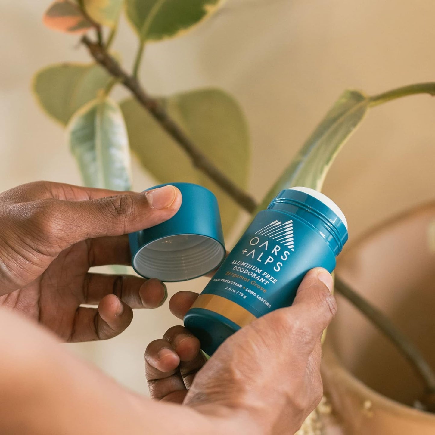 Oars + Alps Aluminum Free Deodorant for Men and Women, Dermatologist Tested and Made with Clean Ingredients, Travel Size, Bergamot Grove, 3 Pack, 2.6 Oz Each