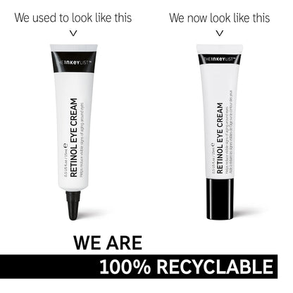 The INKEY List Retinol Eye Cream, Reduce Wrinkles and Fine Lines, Support Collagen Production, 0.5 fl oz