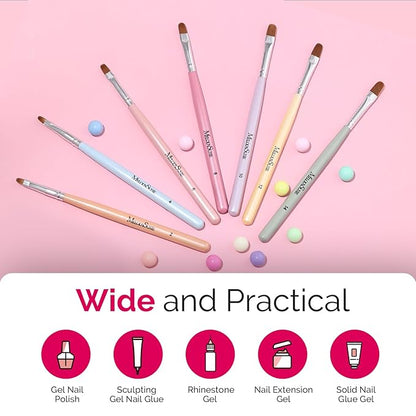 Melodysusie gel nail brush 7pcs