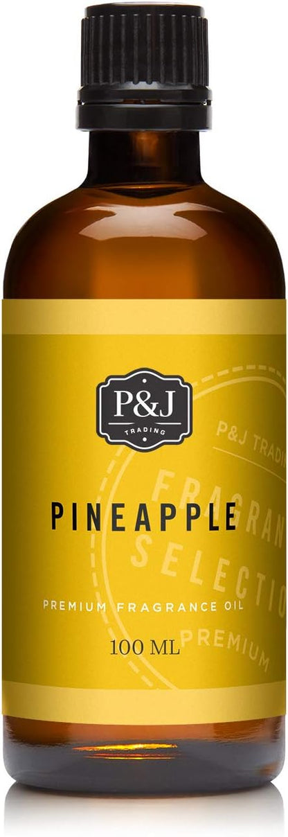 P&J Trading Fragrance Oil | Pineapple Oil 100ml - Candle Scents for Candle Making, Freshie Scents, Soap Making Supplies, Diffuser Oil Scents