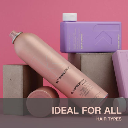 KEVIN.MURPHY SESSION.SPRAY FLEX - Flexible Finishing Hair Spray - For All Hair Types - Lightweight Hold - Humidity Resistant Hair Care - 337 mL / 11.4 fl oz