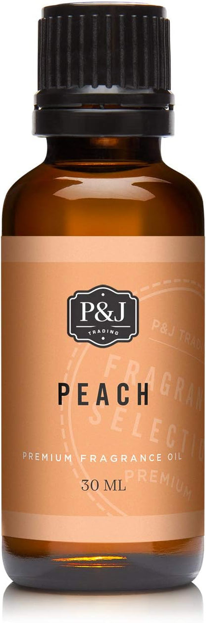 P&J Trading Fragrance Oil | Peach Oil 30ml - Candle Scents for Candle Making, Freshie Scents, Soap Making Supplies, Diffuser Oil Scents