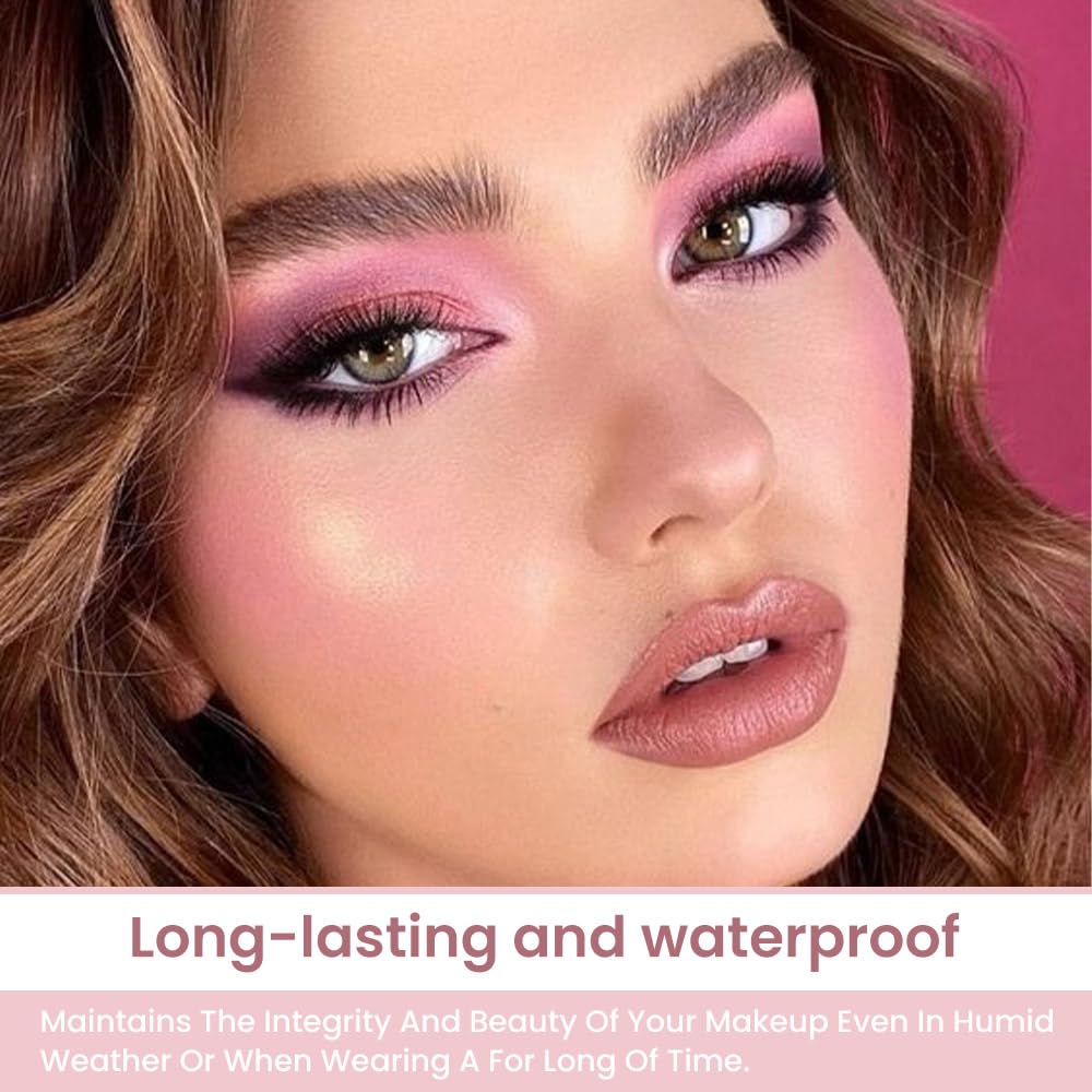 30 Colors Nude Champagne Gold Matte Shimmer Eyeshadow Palette with Brush for Eye Makeup,High Pigmented Pink Purple Brown Eye Shadow Primers Powder Palet de sombras de ojos-Big30