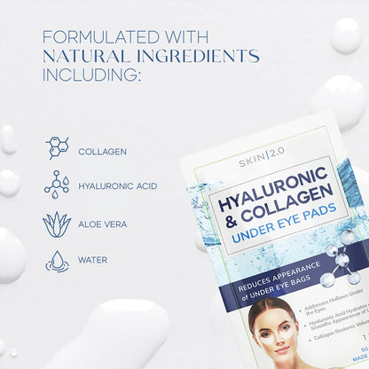 Anti-Aging Eye Pads - Hydrating, Firming, Reducing Under Eye Bags & Wrinkles, 5 Pairs